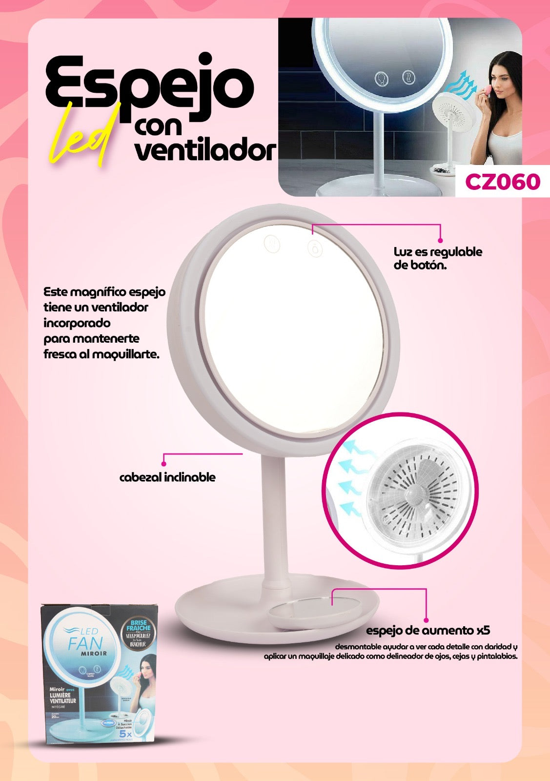 Espejo Beauty Fan